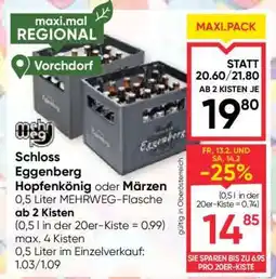 Maximarkt Schloss Eggenberg Hopfenkönig oder Märzen Angebot