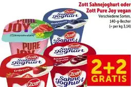 Interspar Zott Sahnejoghurt Angebot