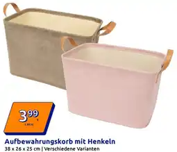 Action Aufbewahrungskorb mit Henkeln Angebot