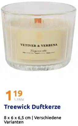 Action Treewick Duftkerze Angebot