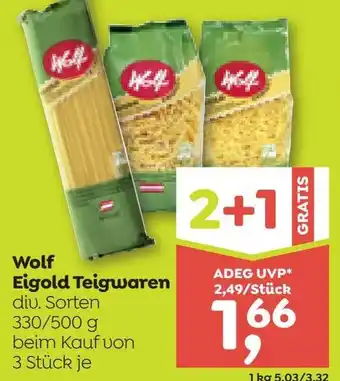 ADEG Wolf Eigold Teigwaren Angebot