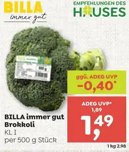 ADEG BILLA immer gut Brokkoli Angebot