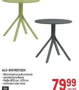 Metro Alu-bistrotisch Angebot