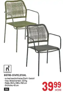 Metro Bistro stapelstuhl Angebot