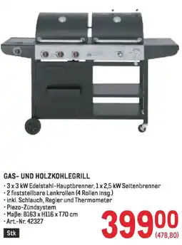 Metro Gas und holzkohlegrill Angebot
