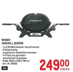 Metro Weber gasgrill q1200n Angebot