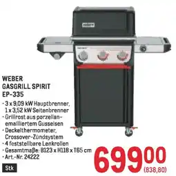 Metro Weber gasgrill spirit ep-335 Angebot
