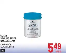 Metro Got2b styling paste strandmatte Angebot