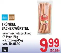 Metro Trünkel sacher würstel Angebot