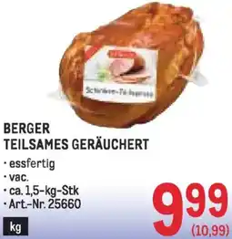 Metro Berger teilsames geräuchert Angebot