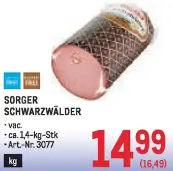 Metro Sorger schwarzwälder Angebot
