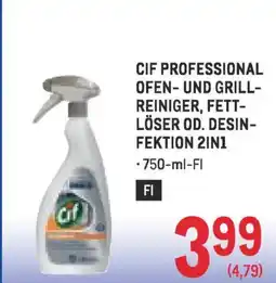 Metro Cif professional ofen und grill reiniger fett löser od. desin fektion 2in1 Angebot