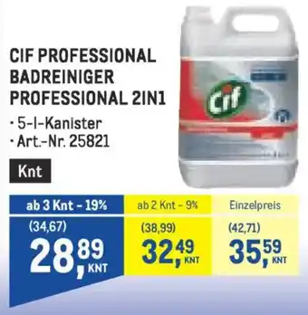 Metro Cif professional badreiniger professional 2in1 Angebot