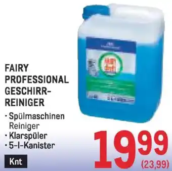 Metro Fairy professional geschirr reiniger Angebot