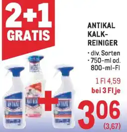 Metro Antikal kalk reiniger Angebot