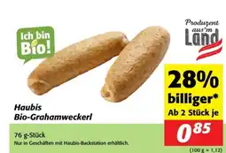 Nah&Frisch Haubis bio grahamweckerl Angebot