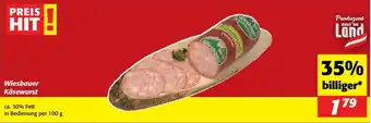 Nah&Frisch Wiesbauer käsewurst Angebot