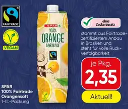 SPAR Gourmet Spar 100% fairtrade orangensaft Angebot