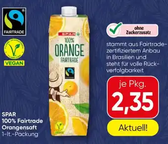 Spar 100% fairtrade orangensaft