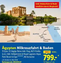 Lidl Reisen Ägypten Nilkreuzfahrt & Baden Angebot