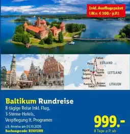 Lidl Reisen Baltikum Rundreise Angebot