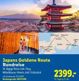 Lidl Reisen Japans Goldene Route Rundreise Angebot