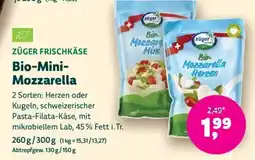 Denn's Biomarkt Bio-Mini- Mozzarella Angebot