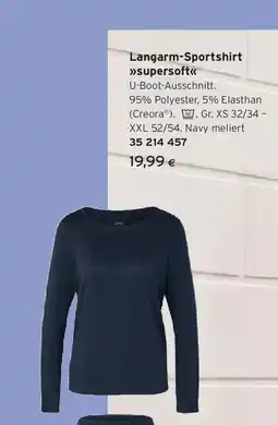 Tchibo Eduscho Langarm-Sportshirt supersoft Angebot