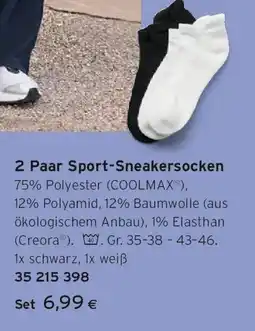 Tchibo Eduscho 2 Paar Sport-Sneakersocken Angebot
