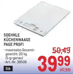 Metro SOEHNLE KÜCHENWAAGE PAGE PROFI Angebot