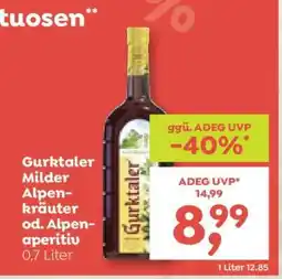 ADEG Gurktaler Milder Alpenkräuter od. Alpenaperitiv Angebot