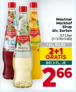 Billa Mautner Markhof Sirup Angebot