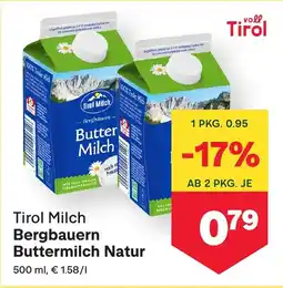 MPreis Bergbauern buttermilch natur Angebot