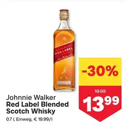 MPreis Johnnie walker red label blended scotch whisky Angebot