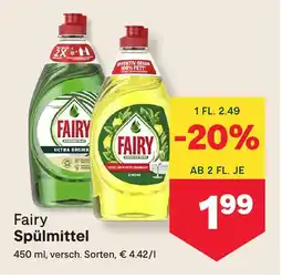 MPreis Fairy spülmittel Angebot