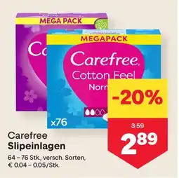 MPreis Carefree slipeinlagen Angebot