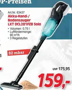 Zgonc Akku hand bodensauger lxt dcl281fzb solo Angebot
