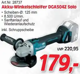 Zgonc Akku winkelschleifer dga504z solo Angebot