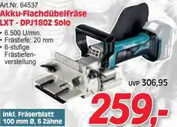 Zgonc Akku flachdübelfräse lxt-dpj180z solo Angebot