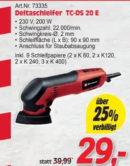 Zgonc Deltaschleifer tc-ds 20 e Angebot