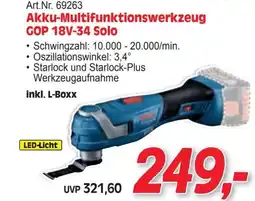 Zgonc Akku Multifunktionswerkzeug GOP 18V-34 Solo Angebot