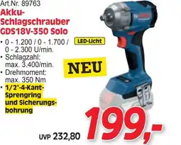 Zgonc Akku Schlagschrauber GDS18V 350 Solo Angebot