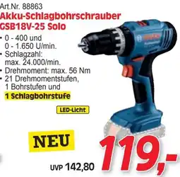 Zgonc Akku Schlagbohrschrauber GSB18V 25 Solo Angebot