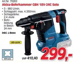 Zgonc Akku Bohrhammer GBH 18V-24C Solo Angebot