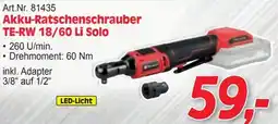 Zgonc Akku ratschenschrauber te-rw 18/60 li solo Angebot