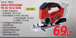Zgonc Akku Stichsäge TE-JS 18 Li Solo Angebot