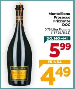 Billa Montelliana Prosecco Frizzante DOC Angebot