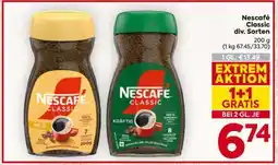 Billa Nescafé Classic div. Sorten Angebot