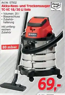 Zgonc Akku-Nass- und Trockensauger Angebot