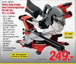 Zgonc Akku-Zug-Kapp- und Gehrungssäge Angebot